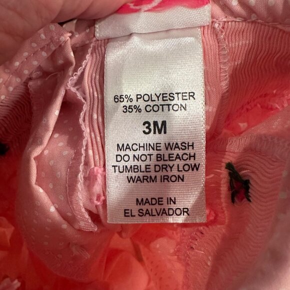 SMOCKED FROCKS GIRLS SIZE 3M SMOCKED PINK DRESS - Picture 7 of 7